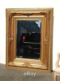 Large 55Tall Vintage French Provincial Gold Ornate Wall Mantle Mirror