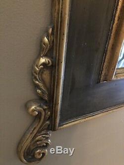 Large 71 Ornate French Scroll Mirror Floor Length Wall Mirror Antiqued Bronzed