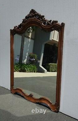 Large 72High Oversized French Country Brown Ornate Wall Mantle Mirror