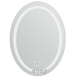 Large Anti-fog Oval LED Bathroom Mirror Wall Makeup Shaving Mirror &Light Dimmer