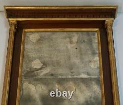 Large Antique Gold Gilt French Empire Wall Mirror