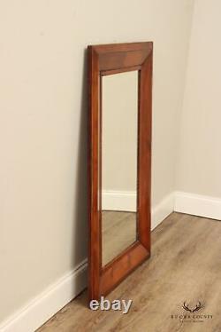 Large Antique Ogee Carved Pine Mirror