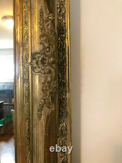 Large Antique Style Ornate Scroll Gold Wall Hanging Mirror 66 X 42