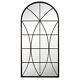 Large Arched Wall Mirror Decor Decorative Wall Mount Mirror for Living Black