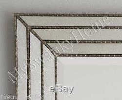 Large Art Deco Designer Wall Mirror Hollywood Glass Frame Venetian Vanity Mantle