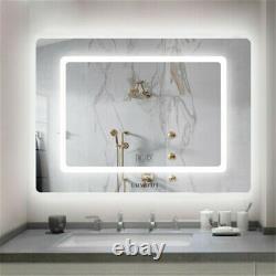 Large Bathroom Makeup Wall Mirror Sensor Touch/ Dimmable/ Anti Fog/ 30s Memorize