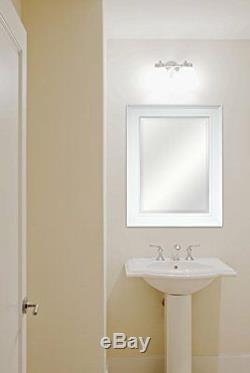 Large Bathroom Mirror For Wall Beveled Frame White Decor Mount Hanging Vanity