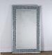 Large Crystal Glass Framed Rectangle Venetian Bevelled Wall Mirror 120x80cm