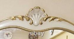 Large Decorative Cream Gold Wall Mirror 44½ × 36½ Beautiful