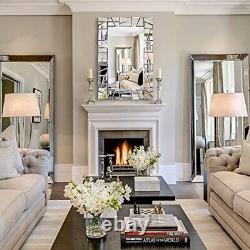 Large Decorative Wall Mirror, 36X24 Modern Accent Mirror for Living Room