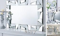 Large Decorative Wall Mirror, 36X24 Modern Accent Mirror for Living Room