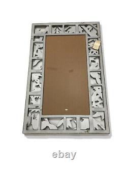 Large Faux Bamboo Framed Mirror 27 X 43 NEW Bevelled Edge