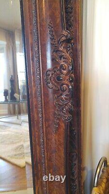 Large Framed Ornate Baroque Style Beveled Wall Mirror 33 x 45 Brown