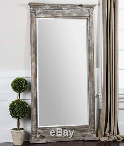 Large French Chic Tuscan Valcellina Mirror Dressing Floor Wall Full Length 74h