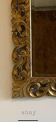 Large French Gilt Wood Wall Mirror, 19th Century, Great Condition, Gilt