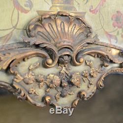 Large, French, Rococo Revival, Wall Mirror, Painted, Hall, Overmantel, C20th