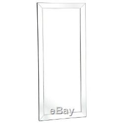 Large Full Lenght Mirror Floor Leaning Wall Mounter Rectangular Frameless Glass