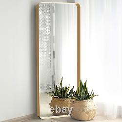 Large Full Length Body Mirror for Floor & Wall in Bedroom Metal Frame Big &