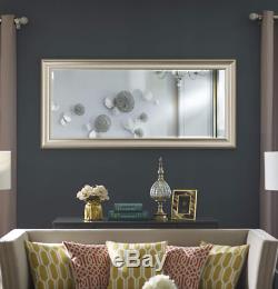 Large Full Length Floor Mirror Dressing Wall Standing Gold Beveled Bedroom New