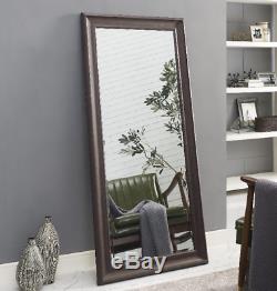 Large Full Length Floor Mirror Leaning Wall Leaner Living Bedroom Espresso Frame