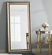 Large Full Length Floor Mirror Leaning Wall Leaner Living Bedroom Gold Frame New