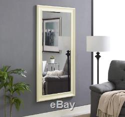 Large Full Length Floor Mirror Leaning Wall Living Bedroom Dressing Room Cream