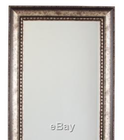 Large Full Length Floor Mirror Wall Mount Leaner Living Bedroom Antique Silver