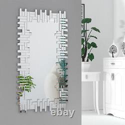 Large Full Length Mirror Decorative Rectangle Wall Mounted Mirror Living Room US
