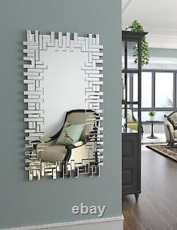 Large Full Length Mirror Decorative Rectangle Wall Mounted Mirror Living Room US