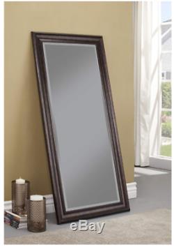 Large Full Length Mirror Standing Leaner Wall Hang Oil Rubbed Bronze Bathroom