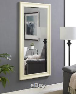 Large Full Length Mirror Wall Hang Leaner Bedroom Bathroom Lounge Cream New