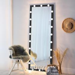 Large Full Length Mirror with Lights, Standing Floor Mirror Full Body Mirror wit