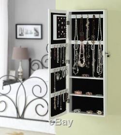 Large Full Length Wall Mirror Jewellery Cabinet / Organizer