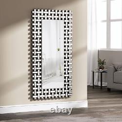 Large Geometric Decorative Mirror Rectangular Bedroom Living Room Wall Mirrors