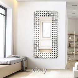 Large Geometric Decorative Mirror Rectangular Bedroom Living Room Wall Mirrors