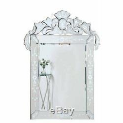 Large Glam Beveled Accent Wall Mirror Glass Decor Vintage Framed Home Bath