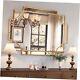 Large Gold Decorative Mirror for Wall, 30x40 Gold Bathroom 30x40 Inches