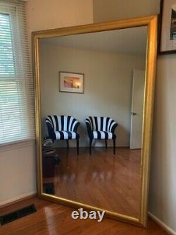 Large Gold Framed Free Standing Floor Or Wall Mirror