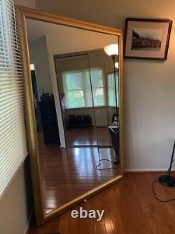 Large Gold Framed Free Standing Floor Or Wall Mirror