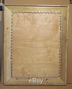 Large Gold Solid Wood 40x50 Rectangle Beveled Framed Wall Mirror