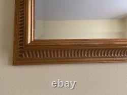 Large Gold Wood Frame Wall Mirror (45 X 35)Custom Made Fireplace aNtIqUE Foyer