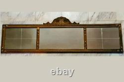 Large Hand Carved Antique Wall Mirror