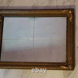 Large Hand Carved Antique Wall Mirror