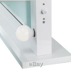 Large Hollywood Lighted Vanity Make Mirror with Light Dimmable Stand or Wall