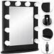 Large Hollywood Makeup Mirror Vanity Lighted 12 FREE LED Bulbs Tabletop or Wall