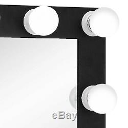 Large Hollywood Makeup Mirror Vanity Lighted 12 FREE LED Bulbs Tabletop or Wall