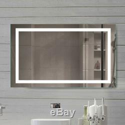 Large Hollywood Vanity Makeup Mirror LED Light Tabletop Wall Mounted Dimmer