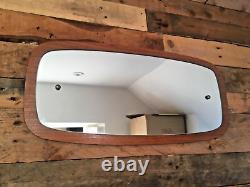 Large MID Century Scandi Style Teak Effect 60's Hall Wall Or Over Mantel Mirror