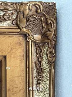 Large Mirror Ornate Multilayered Carved Gold Frame