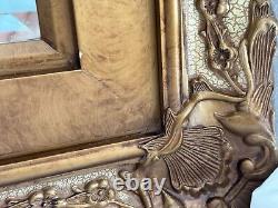 Large Mirror Ornate Multilayered Carved Gold Frame